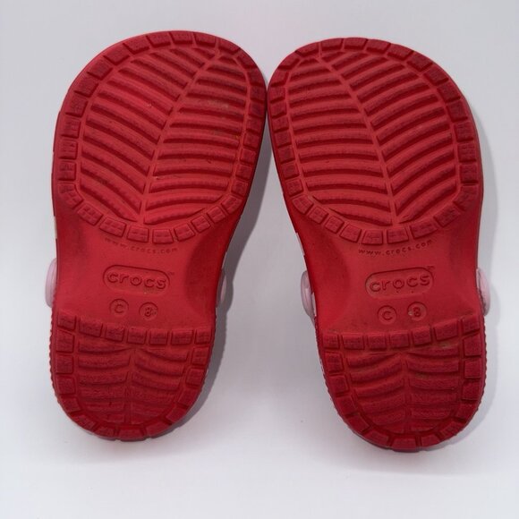 CROCS Disney Minnie Mouse Shoes Kids C 8 Classic Clog Play Toddler Sandal - Picture 7 of 10